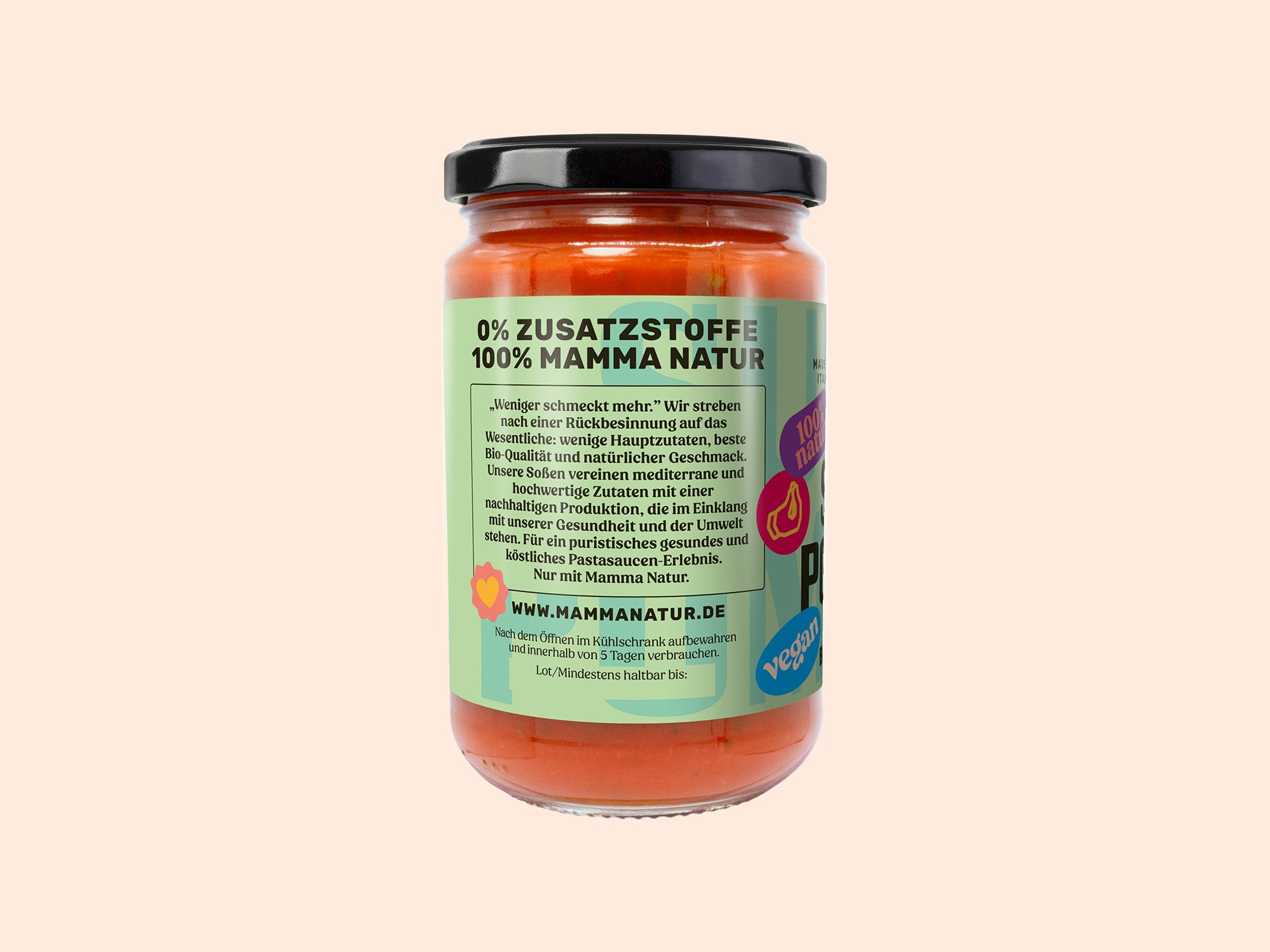 soßen aufbewahren Sugo al pomodoro e basilico